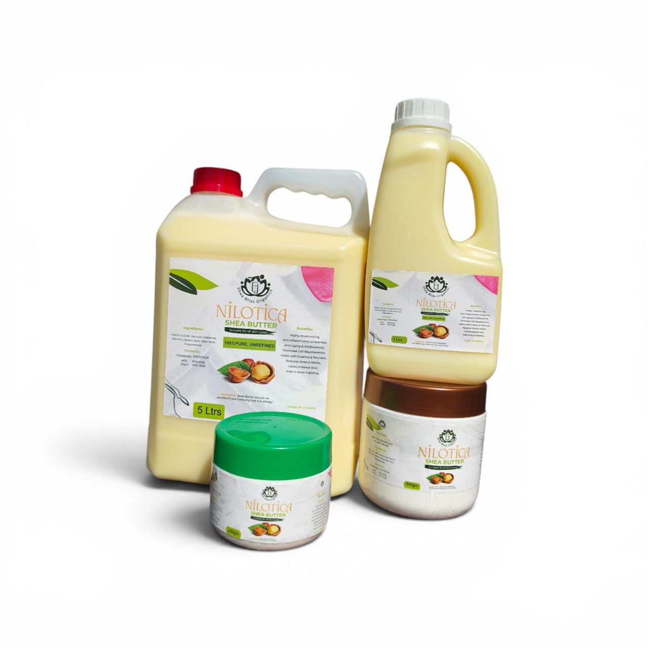NILOTICA range — 5L, 1L, 500gm & 250gm